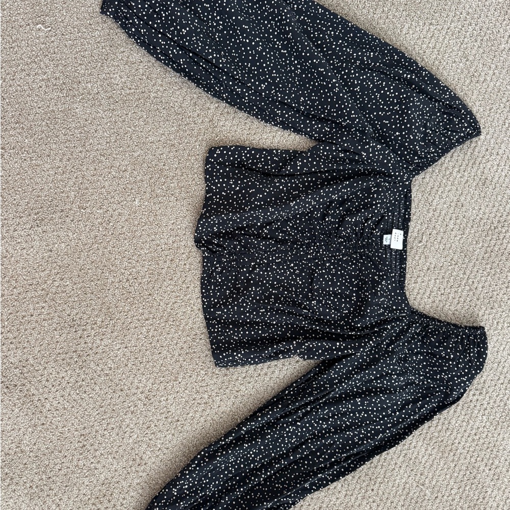 Black and White Pattern Blouse